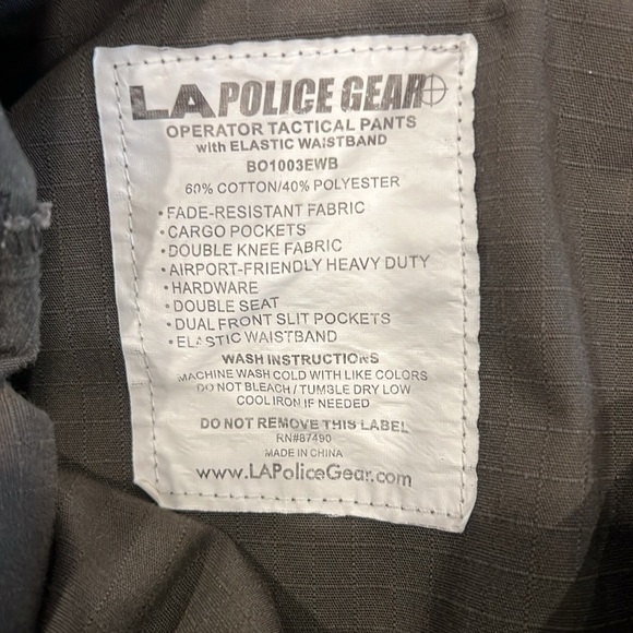 36x32 Tactical Cargo Pants • Charcoal • LAPG • VG Condition - Picture 7 of 8